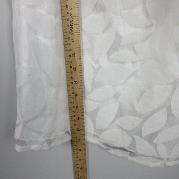 Vintage Lisa Rene 2 Piece Set Blouse Skirt Midi Tulle Sheer Lined Wedding 1X 488 - Picture 12 of 14